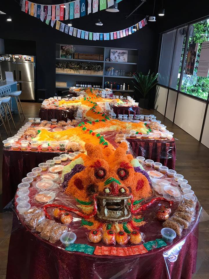 Catering Service Singapore - Orange Clove Yu Sheng