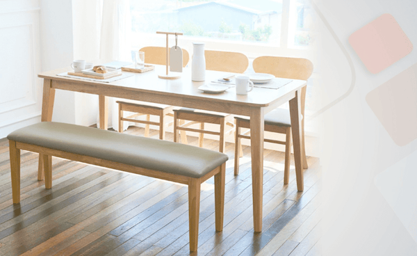 GSS - Scandinavian 6 Seater Dining Set