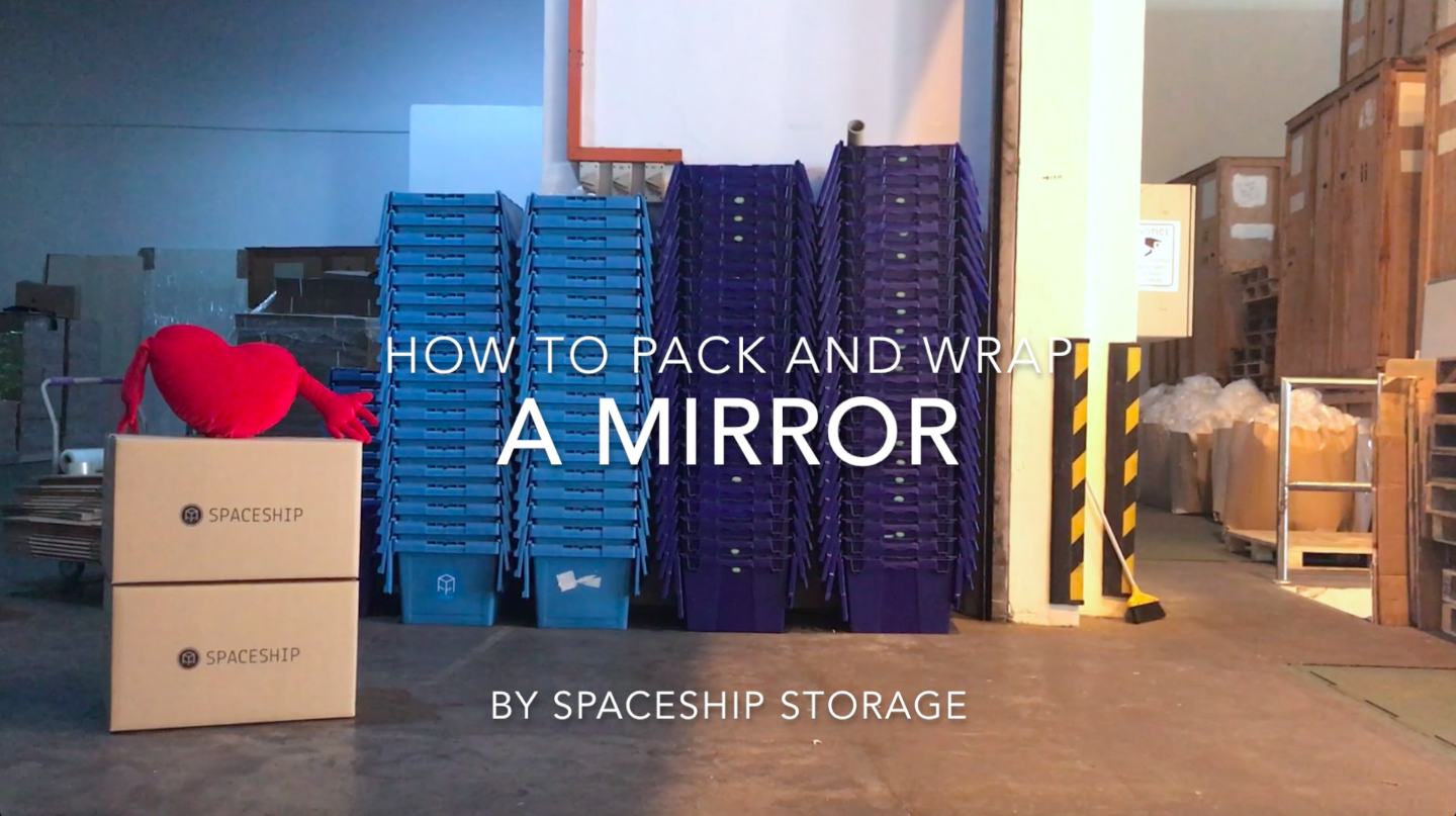 How to pack mirror for moving or storage
